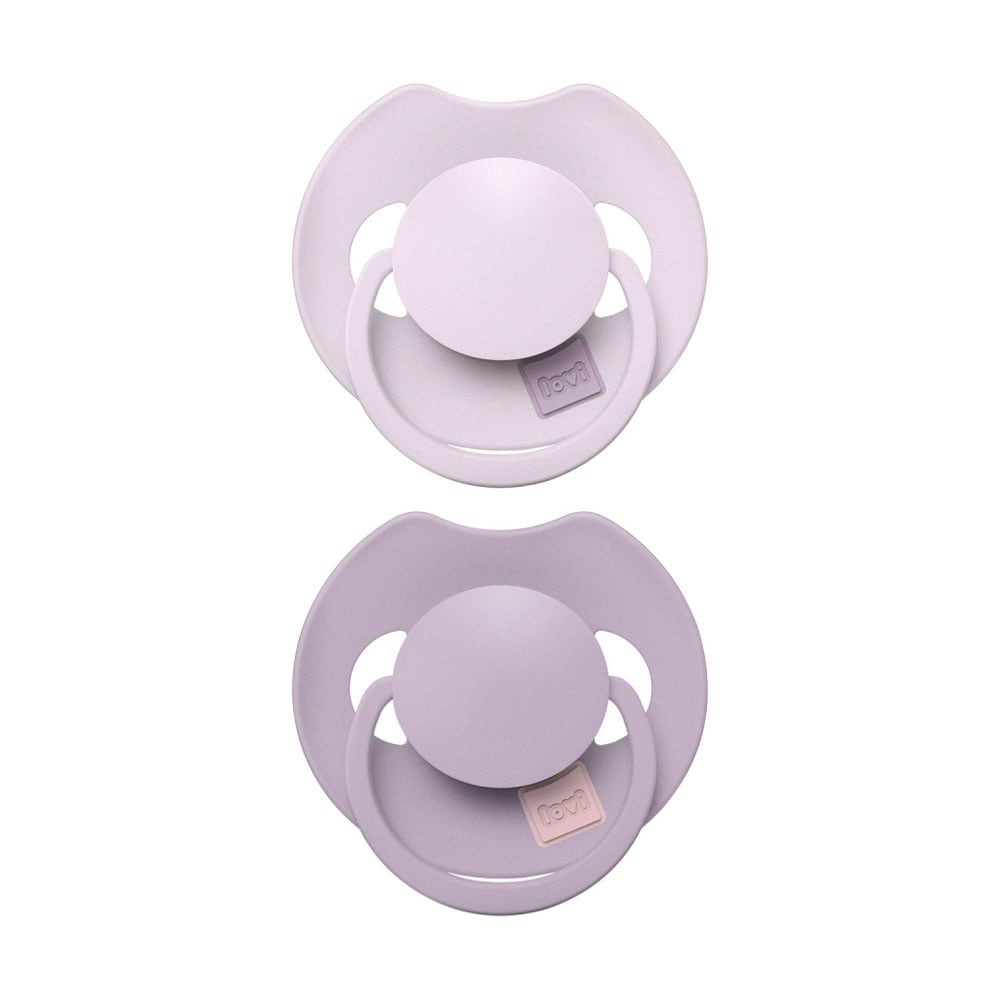 Пустушка LOVI Prime силіконова, динамічна, Lilac/Violet, від 6 до 18 місяців, 2 шт (34/422)